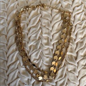 Premier Designs Gold Disc Necklace